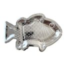 צלחת נייר דג כסף