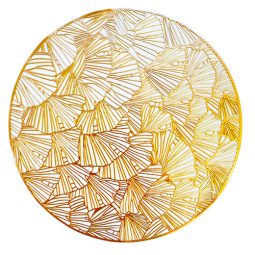 פלייסמנט לעיצוב שולחן מעוטר - זהב