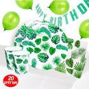 חבילת יום הולדת עלים טרופיים 20 מוזמנים