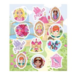 דף מדבקות נסיכות