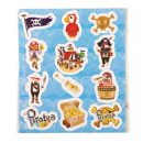 דף מדבקות מפת פיראטים