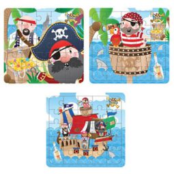 מיני פאזל מפת פיראטים - מגוון