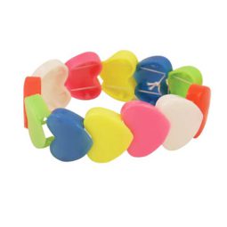 צמיד לבבות צבעוני