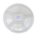 מגש עגול מחולק - שקוף 30 ס