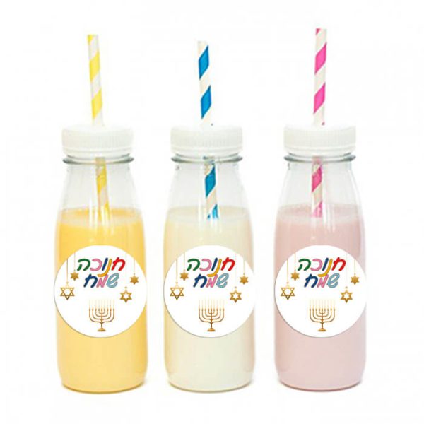 מדבקות עגולות לעיצוב חנוכה 3