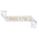 סרט bride to be לבן זהב