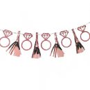 שרשרת פרנזים וטבעות רוז גולד