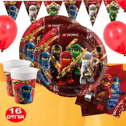 חבילת יום הולדת נינג'גו 16 מוזמנים