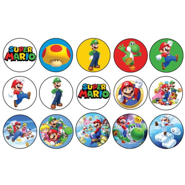 דף לקאפקייקס סופר מריו 1