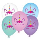 בלוני לטקס פסטל - חד קרן