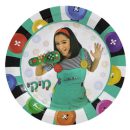 צלחות נייר גדולות מיקי