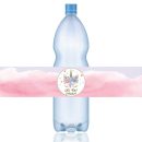 מדבקות לבקבוקים חד קרן פרחוני