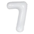 בלון הליום ענק לבן מט ספרה 7