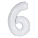 בלון הליום ענק לבן מט ספרה 6