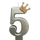 נר מספר 5 כתר כסוף