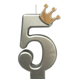 נר מספר 5 כתר כסוף