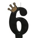 נר מספר 6 כתר שחור