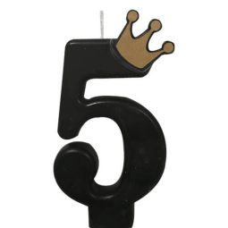 נר מספר 5 כתר שחור