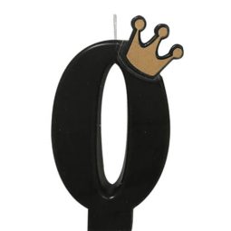 נר מספר 0 כתר שחור