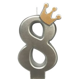 נר מספר 8 כתר כסוף