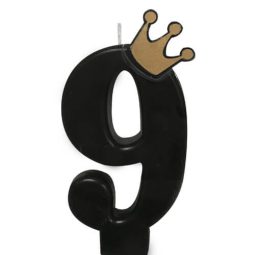 נר מספר 9 כתר שחור