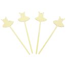 טופר אקרילי בלרינה זהב