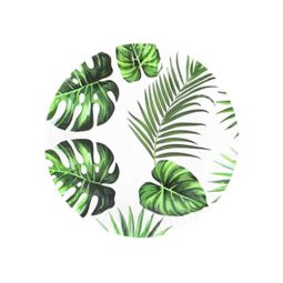 צלחות נייר קטנות עלים טרופיים