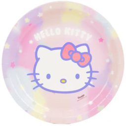 צלחות נייר גדולות הלו קיטי