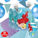 חבילת יום הולדת אריאל בת הים 8 מוזמנים