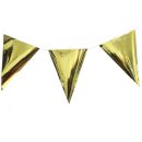 שרשרת דגלים - זהב מבריק