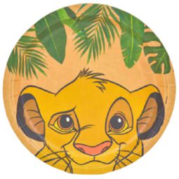 צלחות נייר גדולות מלך האריות