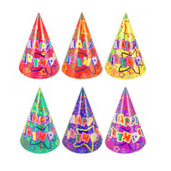 כובעי מסיבה happy birthday - מגוון