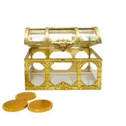 מארז תיבת אוצר פלסטיק זהב