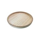 מגש עץ לנוי עגול בינוני