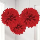 פונפוני נייר אדום - 40 ס