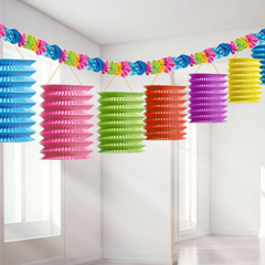 קישוט תלייה עששיות נייר צבעוני