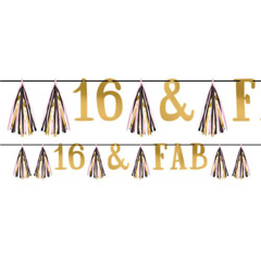 קישוט תלייה טאסל מסיבת Sweet Sixteen