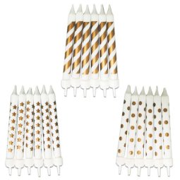 נרות זהב קישוטים - מגוון