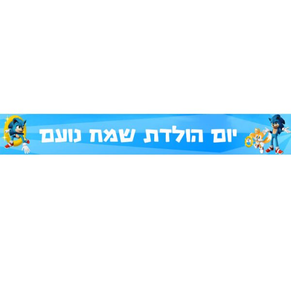 באנר בעיצוב אישי סוניק 1