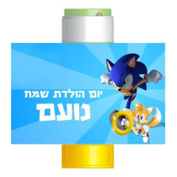 מדבקות לבועות סבון - סוניק 1