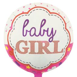 בלון הליום עגול - baby girl