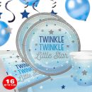 חבילת יום הולדת כוכב קטן כחול 16 מוזמנים