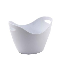 דלי קרח פלסטיק - לבן