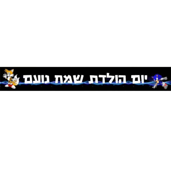 באנר בעיצוב אישי סוניק 2