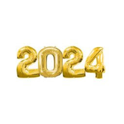 חבילת בלונים 2024 - זהב