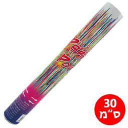 תותח קונפטי צבעוני - בינוני