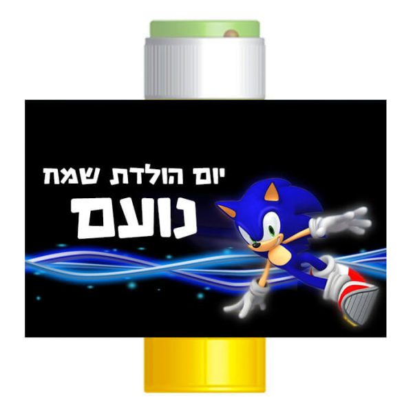 מדבקות לבועות סבון - סוניק 3
