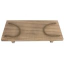 מגש עץ עם ידיות חבל