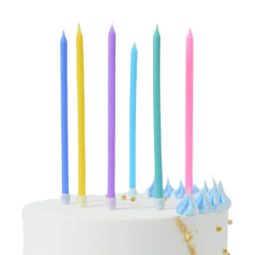 נרות ארוכים – צבעוני פסטל