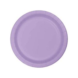 צלחות נייר קטנות עגול לבנדר